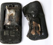 сгоревший Galaxy S4