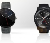 Motorola Moto 360 и LG G Watch R