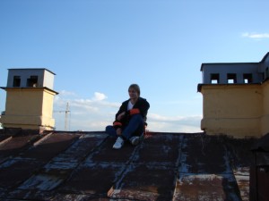 На крыше