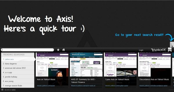 браузер Yahoo! Axis