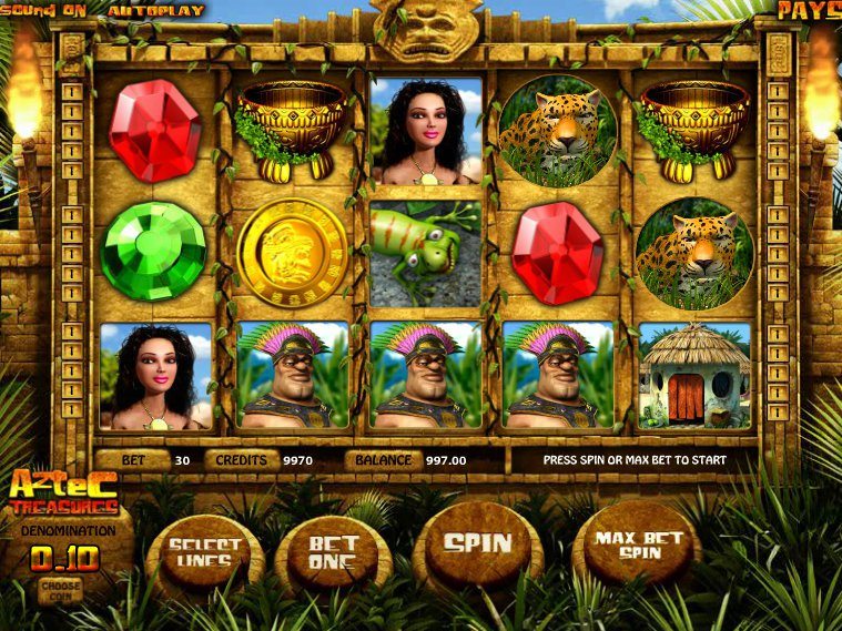 Aztec Treasures Описание Игрового Автомата